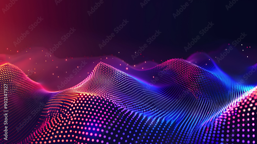 Leinwandbilder abstract dot point connect with gradient line .design , internationalization social network or busin