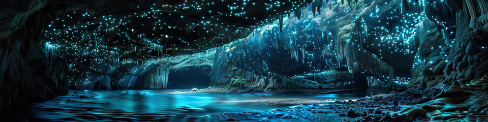 The Glowworm Caves in New Zealand: A Magical Display of Bioluminescence - Imagine a scene where the ceiling of the Glowworm Caves in New Zealand twinkles with the light of thousands of bioluminescent 