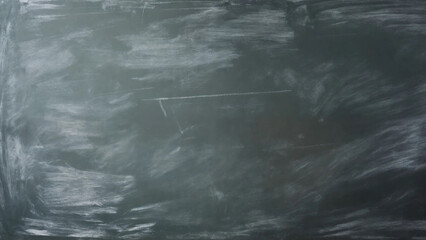 Naklejka premium Black chalkboard background texture in college, 16:9, 300 dpi, with space for text