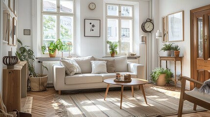 A modern apartment living room