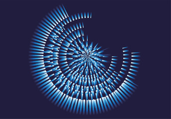 Glowing circle abstract background, future and technology concept © XuBing