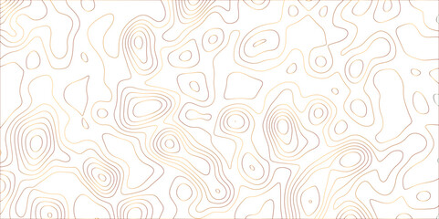 Luxury golden wave lines of topographic design. Topography and geography map grid abstract backdrop. Panorama view gradient golden wave curve lines banner, wallpaper background design. vector.	
