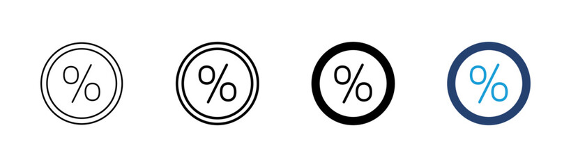 Discount icon set. Discount tag icon.