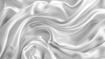 Fototapeta premium White silk fabric texture luxurious background
