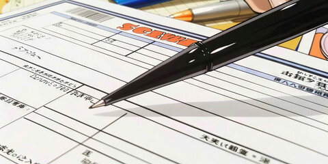 A sleek black pen hovers over a crisp, white award certificate, inviting the reader to fill in their own unique success story