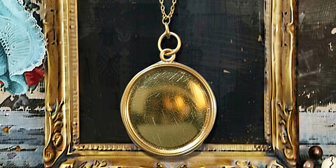 An intricate gold medal gleams in the spotlight, symbolizing excellence and dedication