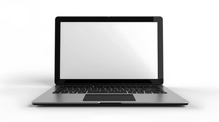 Fototapeta premium Laptop template isolated on white. Template, mockup.