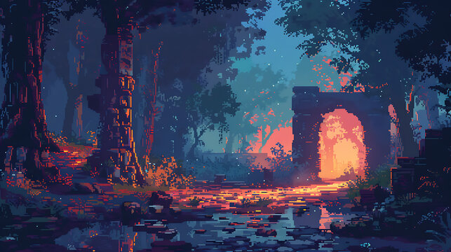 Painted canvas 16 bit