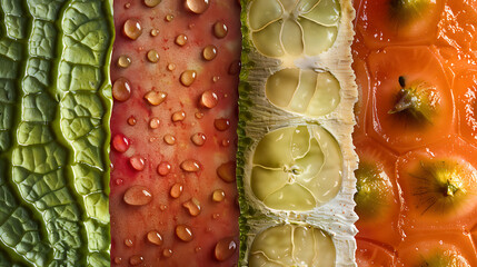 Fruit and vegetable textures