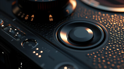 Fototapeta premium Digital camera close-up