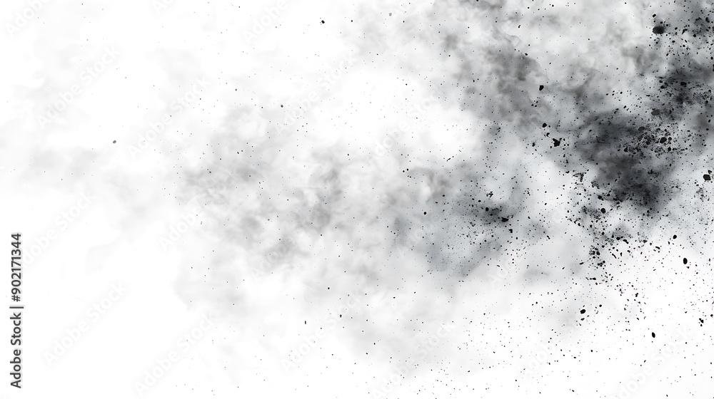 Poster abstract texture dust particle and dust grain on white background. dirt overlay or screen effect use