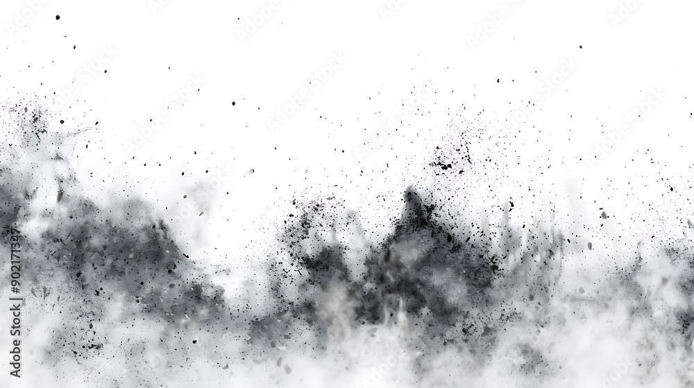 Aufkleber abstract texture dust particle and dust grain on white background. dirt overlay or screen effect use