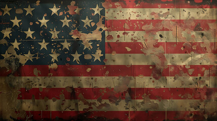 Naklejka premium American flag background