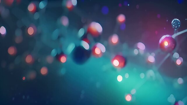 molecule or atom, Abstract structure for Science or medical background, 3d illustration, science, atom, abstract, chemistry, structure, blue, chemical, background