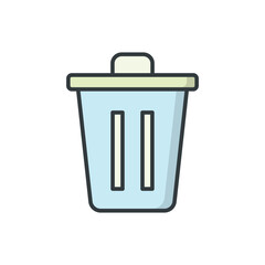 Trash icon vector design templates simple and modern concept