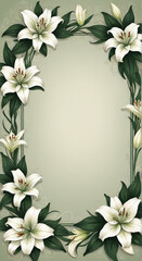 frame of lilies