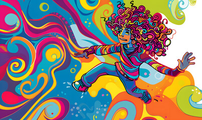 graphic advertising images focusing on beauty and hair