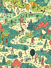 golf-themed graphic advertising backgrounds.