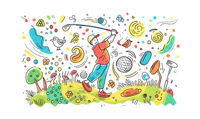 golf-themed graphic advertising backgrounds.