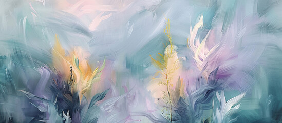 Dreamy and Ethereal Abstract Painting