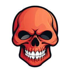 Fototapeta premium clipart of skull design isolated