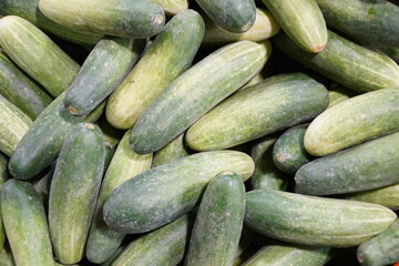 Cucumbers are sold in traditional Indonesian markets