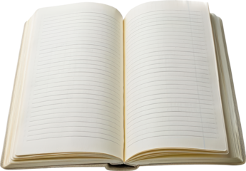Blank lined notebook ready for your ideas.