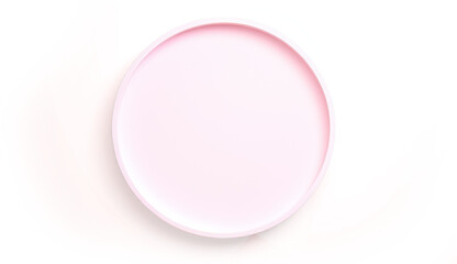 Obraz premium Pink circle on transparent background