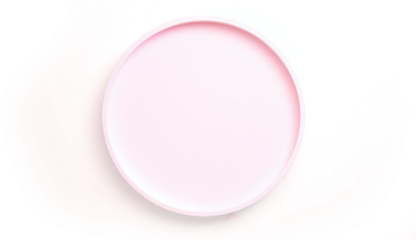 Pink circle on transparent background