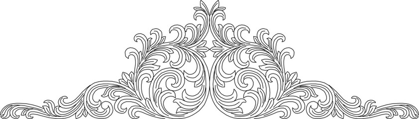 Sketch vector illustration silhouette design drawing ornament ornate abstract ethnic vintage logo icon