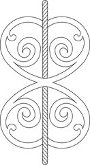 Sketch vector illustration silhouette design drawing detail decoration ornament symbol logo old classic vintage ethnic traditional europe