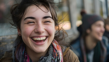 The couple talked to each other with smiles on their faces