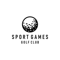 Golf logo illustration design golfer tournament golf game team club sport template symbol