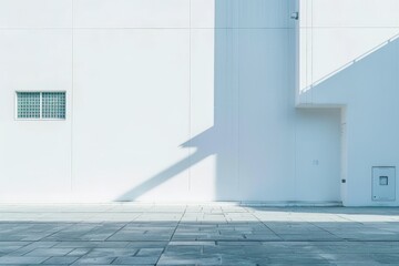 Obraz premium Modern Building Entrance with Shadow