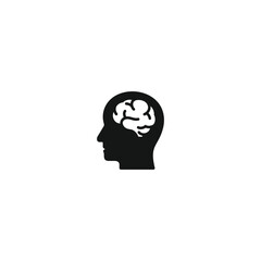 Brain icon vector. EPS 10 editable vector