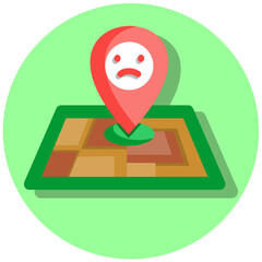 Poor Location Icon