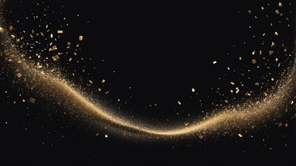 Obraz premium black glitter dust abstract background copy space backdrop art