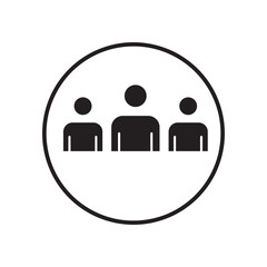 people group icon, user-group icon simple illustration on white background..eps
