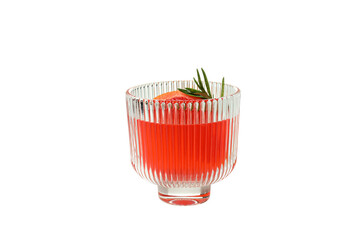 PNG, Grapefruit cocktail in glass, isolated on white background
