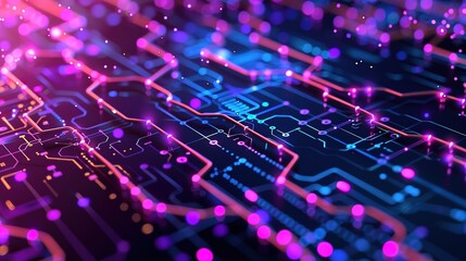Fototapeta premium Amazing Blockchain abstract technology