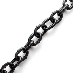 Fototapeta premium Chain isolated on white background.