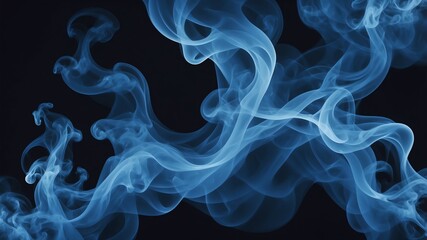 Fototapeta premium blue smoke pattern abstract background copy space backdrop art
