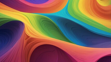 rainbow wave pattern abstract background copy space backdrop art