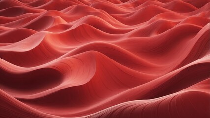 Obraz premium red wave pattern abstract background copy space backdrop art