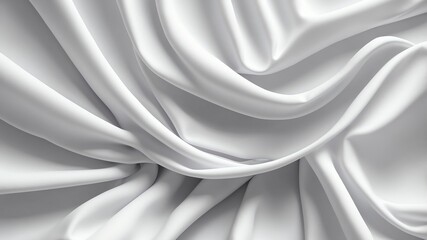 white fabric folds abstract background copy space backdrop art