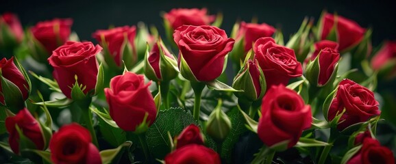 Rose Arrangement, Symbolizing Love And Beauty