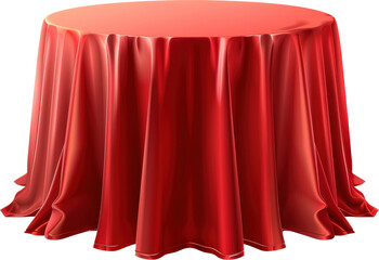 Red table cloth
