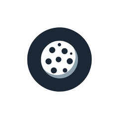 cookie snack modern minimalism logo vector illustration template design