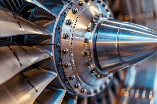 Close-Up: The Intricate Mechanics of a Jet Engine Turbine