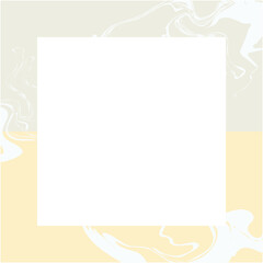 ナチュラルでお洒落な大理石風の背景フレーム